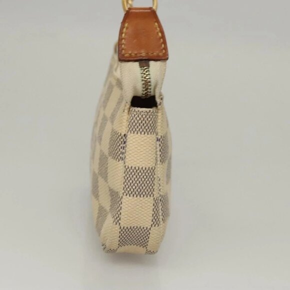LOUIS VUITTON Damier Azur Mini Pochette Accessoires Pouch N63005 Auth sw224 - Picture 3 of 16